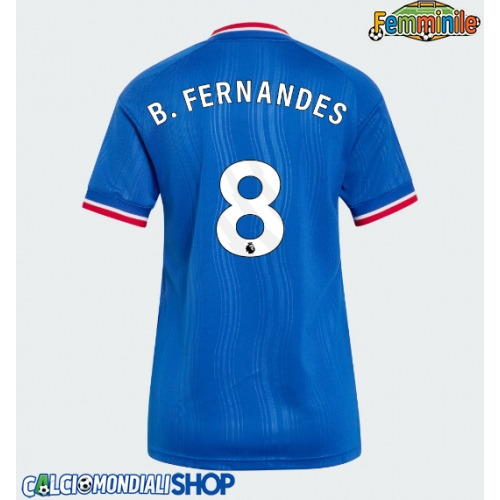 Maglie da calcio Manchester United Bruno Fernandes #8 Seconda Maglia Femminile 2026-27 Manica Corta